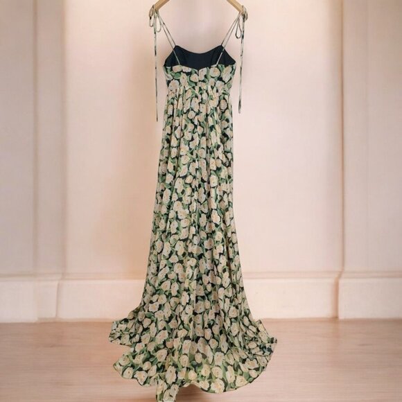 NWT Fame and Partners Lylah Tulip Floral Print Long Maxi Dress - Picture 4 of 7